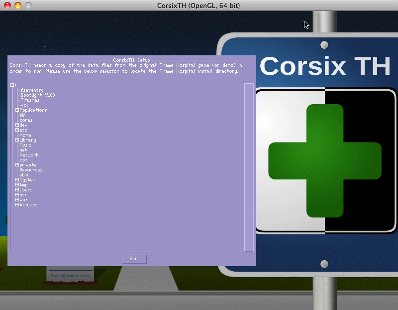 CorsixTH 0.7 beta : Main window