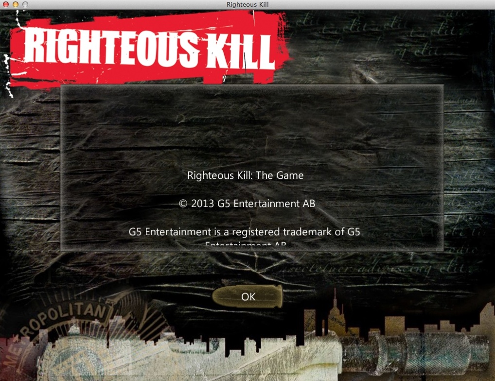 Righteous Kill 1.1 : Credits Window