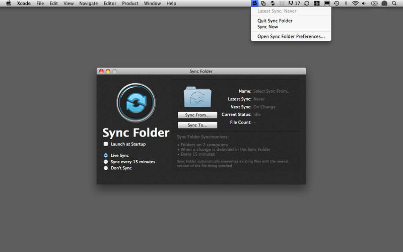 Sync Folder 1.1 : Sync Folder screenshot
