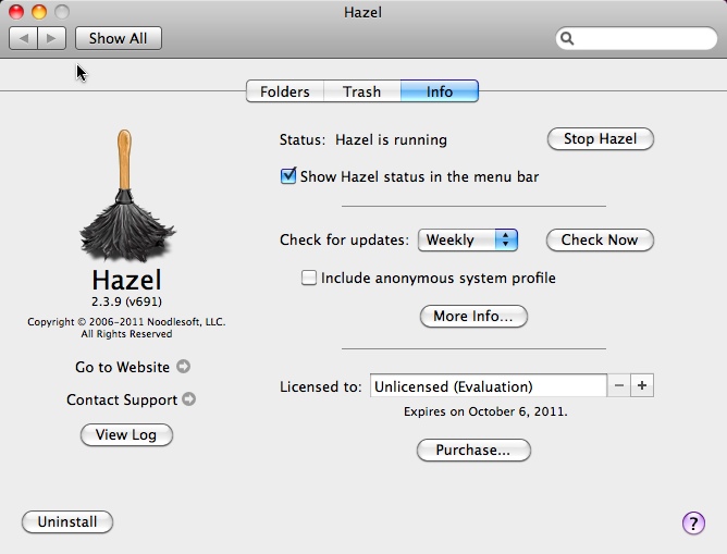 HAZEL-KeywordConverter 2.3 : Main window