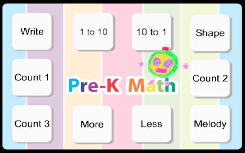 Pre K Math 1.3 : Main window