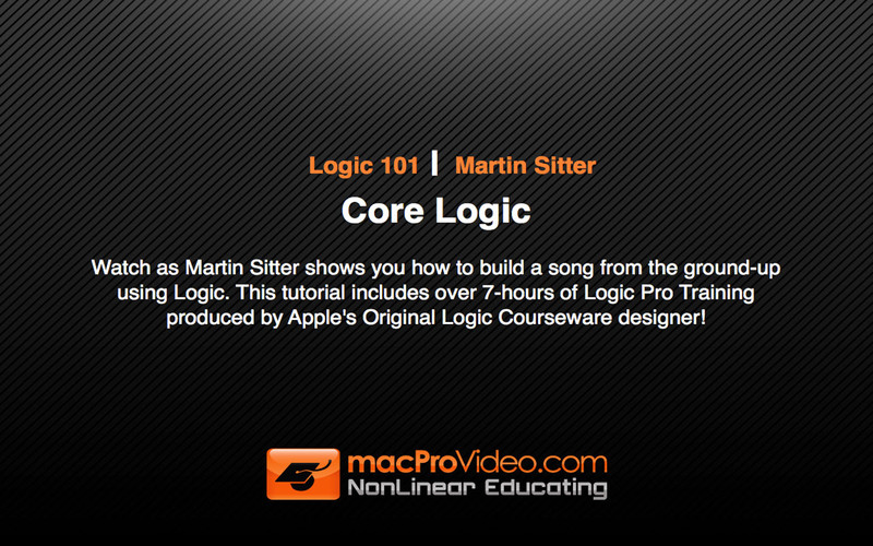 Course For Logic Pro 101 1.1 : Course For Logic Pro 101 screenshot