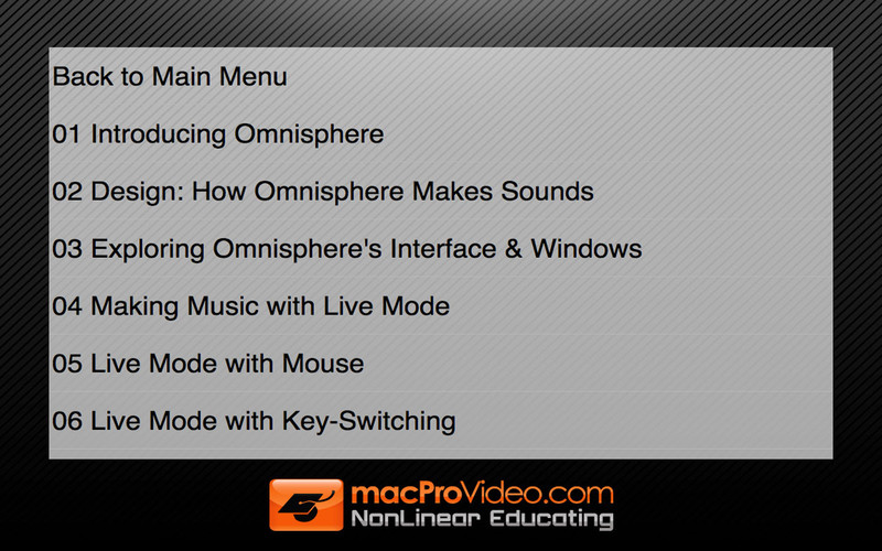 Course For Omnisphere 1.0 : Course For Omnisphere screenshot
