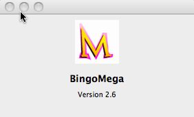 BingoMega 2.6 : Main Window