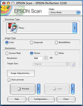 EOSON Scan 3.8 : Main window