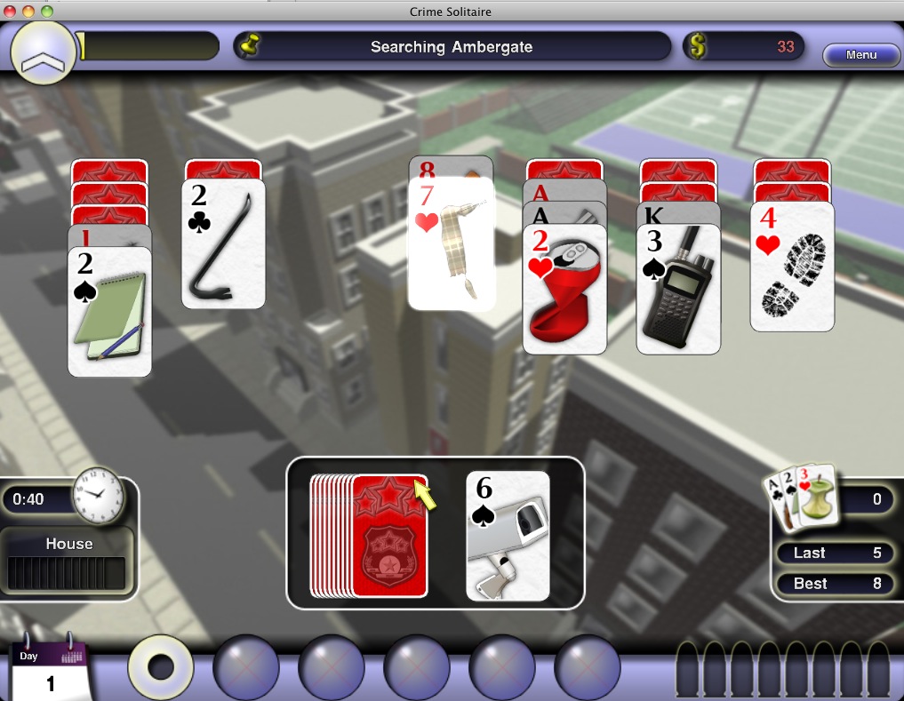 Crime Solitaire : General view