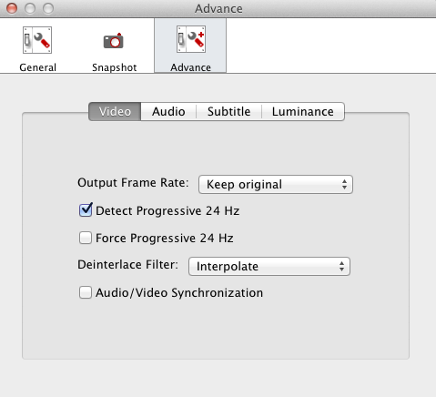 3herosoft DVD to FLV Converter 3.6 : Advanced settings