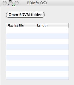 BDInfo OSX 1.2 : Main window