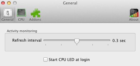 CPU LED 1.2 : General preferences