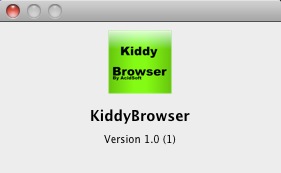 KiddyBrowser 1.0 : About window