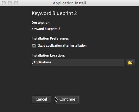 KeywordBlueprint2 2.2 : Main window