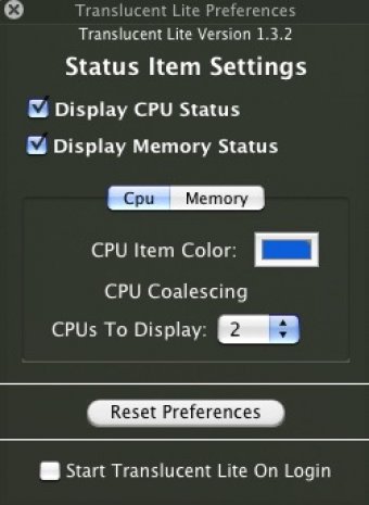 CPU preferences
