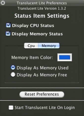 Memory preferences