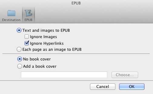 Wondershare PDF to EPUB 2.0 : Preferences