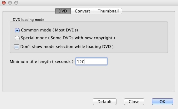 DVD Ripper HD 2.1 : Preferences