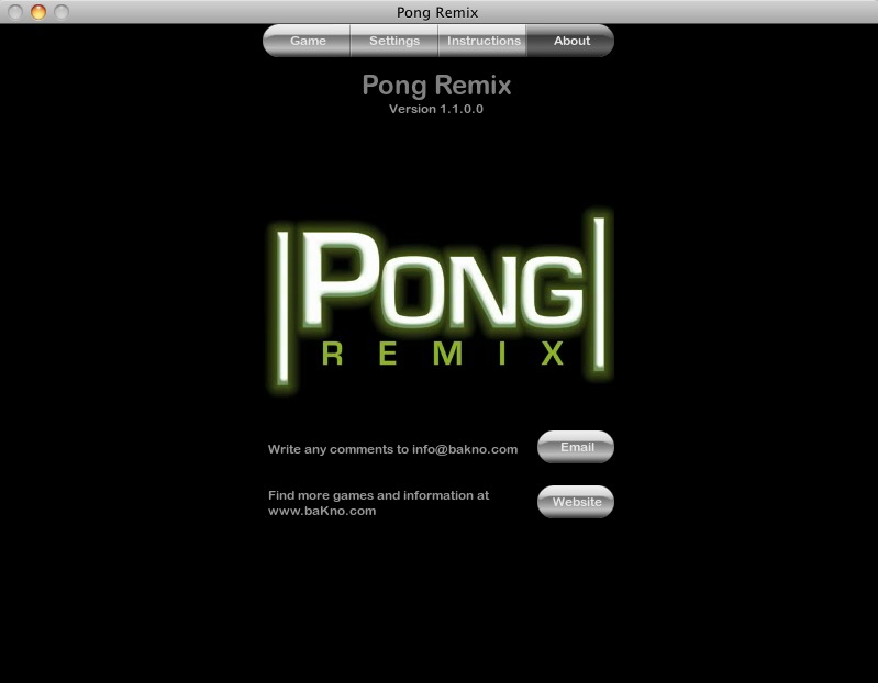 Pong Remix 1.1 : About