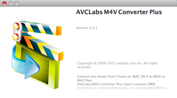 AVCLabs M4V Converter Plus 2.4 : About Window