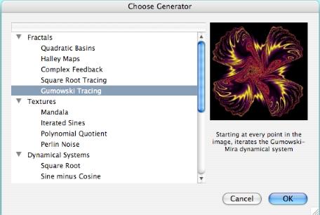 Synthimax 1.3 : Choose Generator