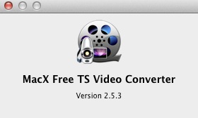 MacX Free TS Video Converter 2.5 : About window