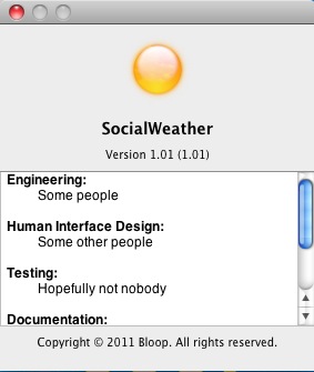 SocialWeather 1.0 : About