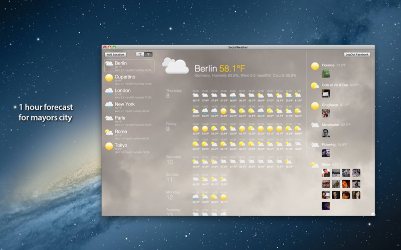 SocialWeather 1.0 : Social Weather screenshot