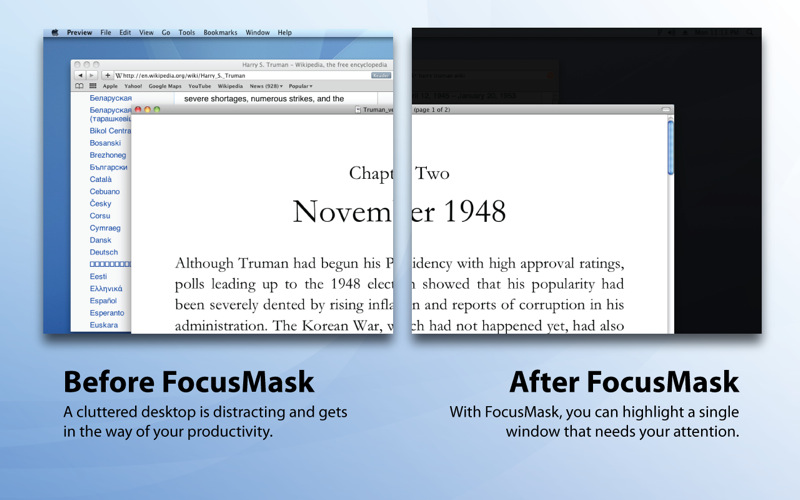 FocusMask 1.0 : Main window