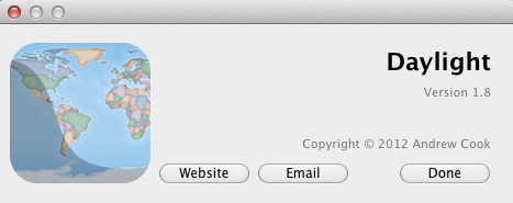 Daylight 1.8 : About window
