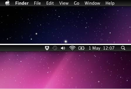MenuBarFilter 1.0 : Main window