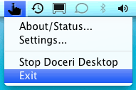 Doceri Desktop 1.2 : Menu