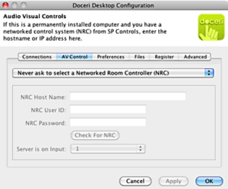 Doceri Desktop 1.2 : Configuration