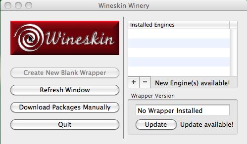 Winskin 2.5 : Main window