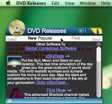 DVD Releases 1.2 : Main window