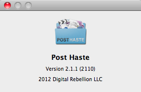 Post Haste 2.1 : Program version
