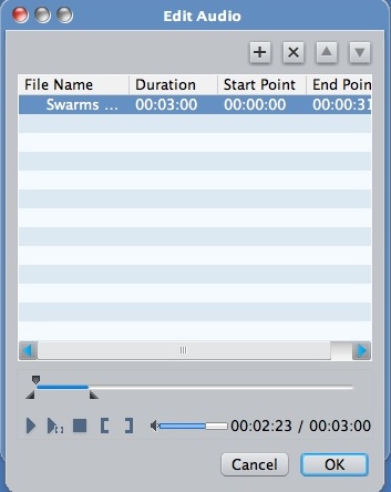 ImTOO Photo Slideshow Maker 1.0 : Editing Audio File