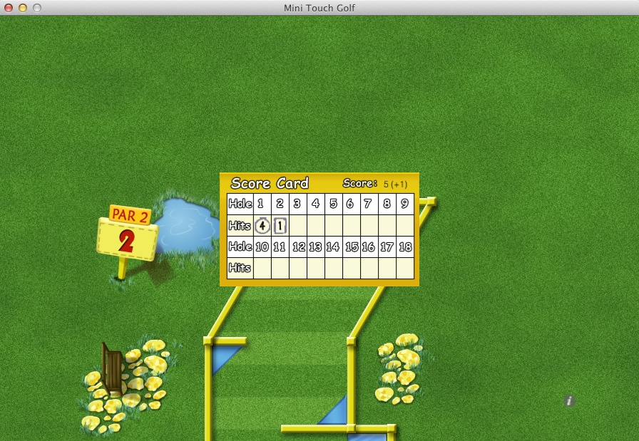 Mini Touch Golf 1.2 : Scoreboard