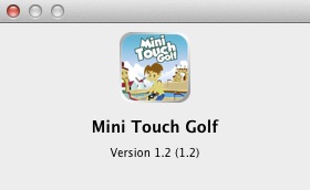 Mini Touch Golf 1.2 : About window