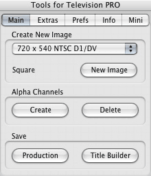 Tools for Television PRO 2.3 : Main window