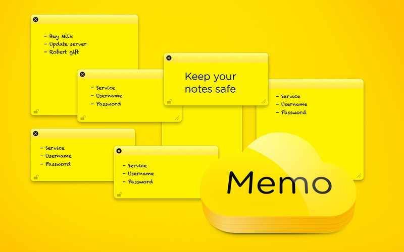 Memo - Sticky Notes : Main window