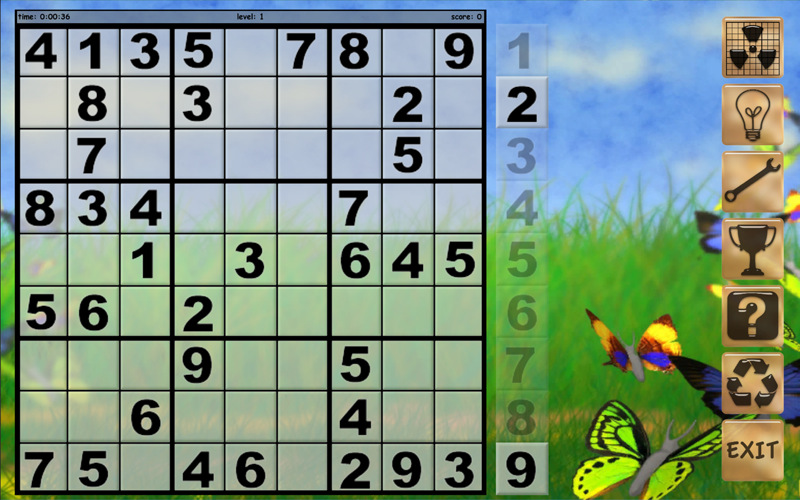 Sudoku XL 1.0 : Main window