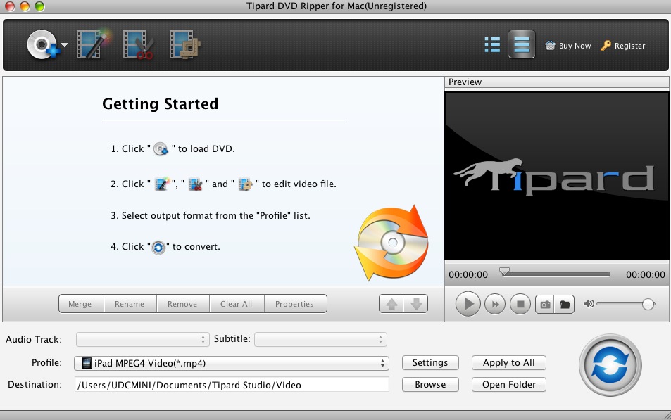 Tipard DVD Ripper Pack for Mac 3.6 : Ripper