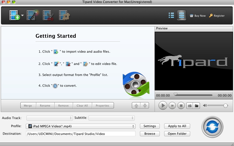 Tipard DVD Ripper Pack for Mac 3.6 : Video converter