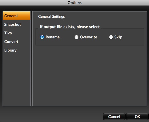 Aunsoft Video Converter 1.4 : Settings Window