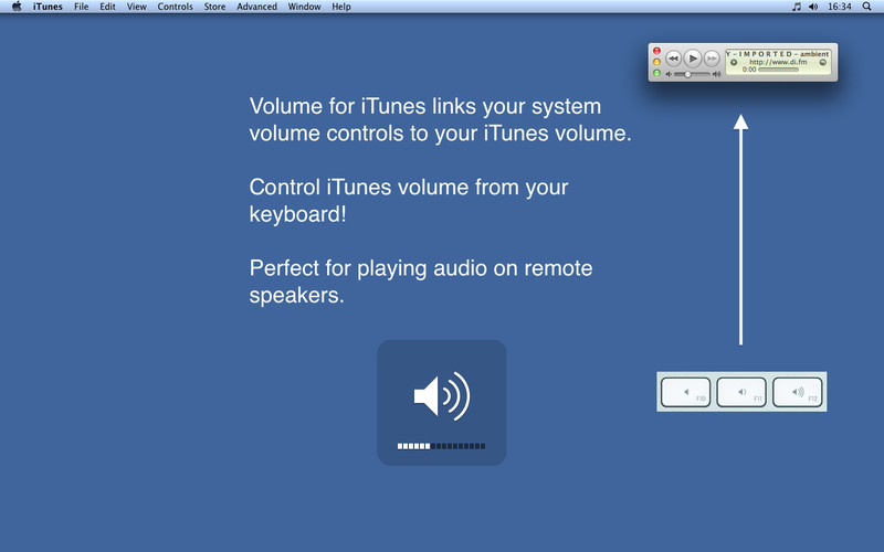 Volume for iTunes 1.0 : Main window