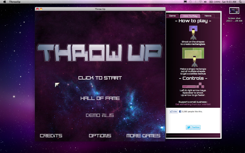 ThrowUp 1.0 : Throw Up screenshot