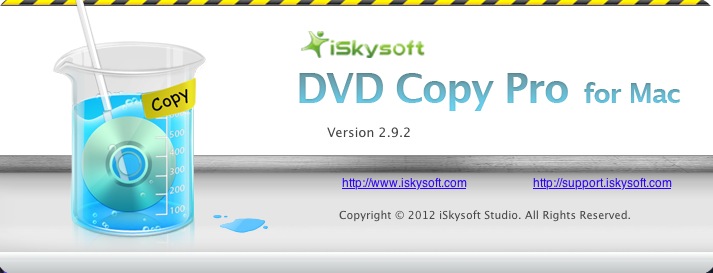 iSkysoft DVD Copy Pro 2.9 : About window