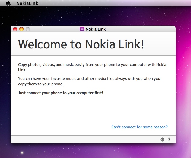 NokiaLink : Main window