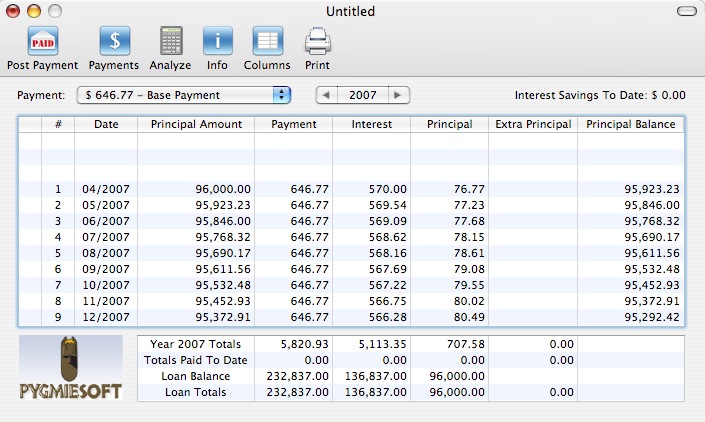 MortgageManager 3.0 : General view