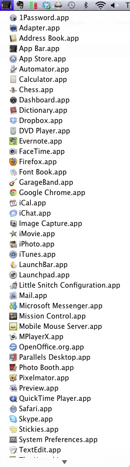 App Bar 1.0 : Menu 