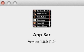App Bar 1.0 : About window