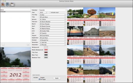 Desktop Calendar Maker screenshot